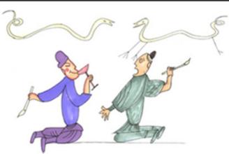 如何画蛇和加脚