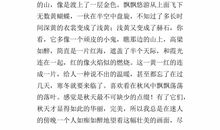 高中作文：最美的风景