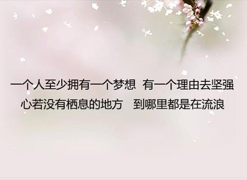 触动灵魂的经典语录，每一句话都深深打动人心