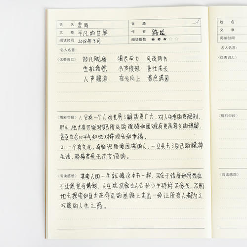 小学生良好的单词和句子