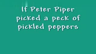 20个经典的英国绕口令