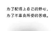 这是我非常努力的唯一理由