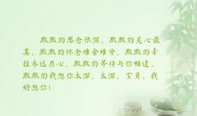 默默关心的句子