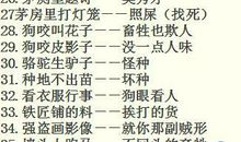 2016关于骂人的歇后语大全及答案