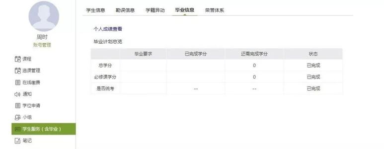 成人本科毕业生注册表格自我评估