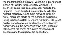 麦克白读后感英文