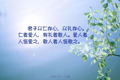 关于礼节的漂亮句子