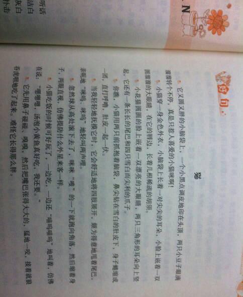 描述动物的段落