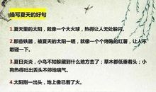 关于描写夏天的段落