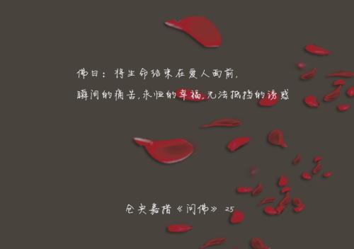 与恋人一起做幸福的事，不要问这是命运还是命运