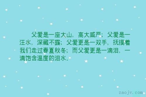 父亲的爱情句子
