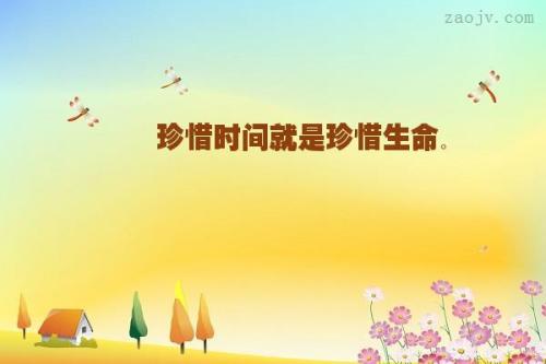 关于珍惜时间的诗