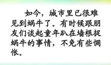 捉蜗牛作文500字