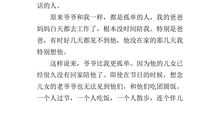 那段孤单的日子作文