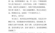 写冬天的作文