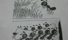 蚂蚁搬家作文100字