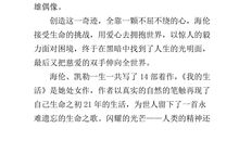 假如给我三天光明读后感200字