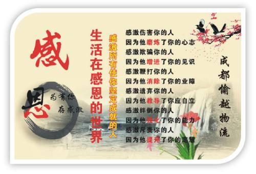 保持一点感激，在心里写下