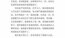 我的母亲初中作文600字