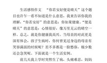 赞美母爱的作文