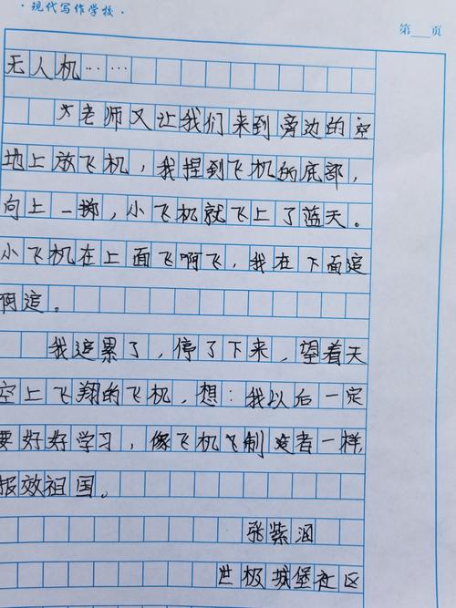 我的梦想是成为一名飞行员