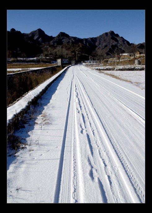 在冬天看完散步之后