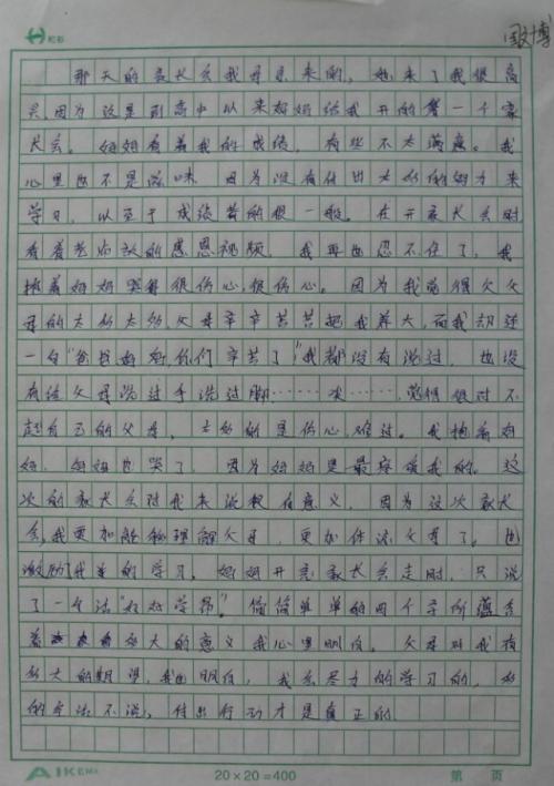 日记中有300个字