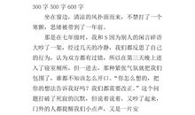 难忘那一幕作文500字