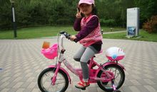 第一次学自行车