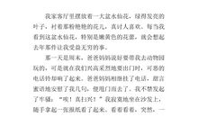 愉快的一天作文300字