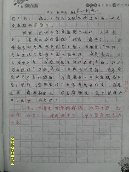 我想告诉你的作文妈妈