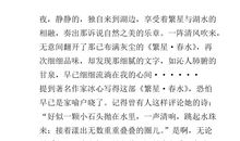 繁星春水的读后感