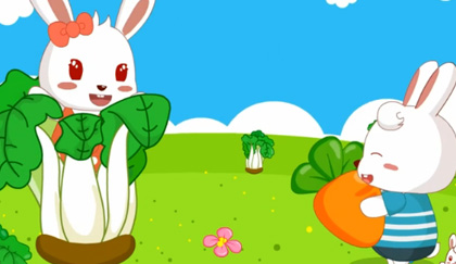 兔子采摘蘑菇组成