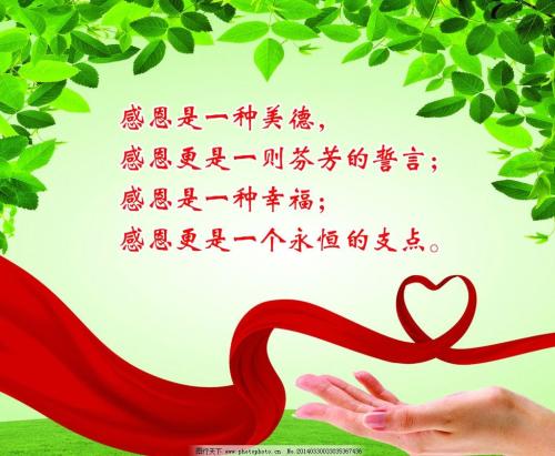 生活使我知道如何感恩