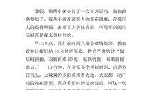 难忘的军训作文600字