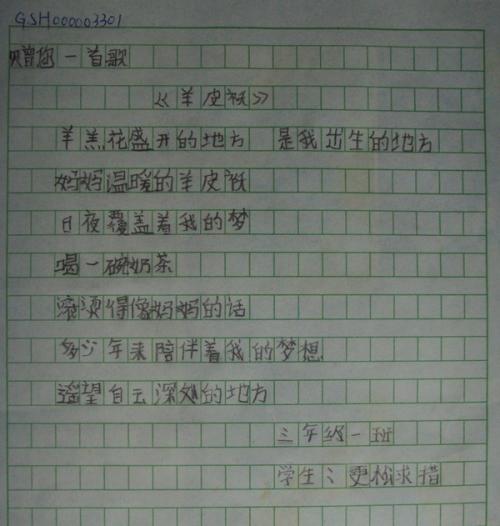 夸家乡小学一年级作文