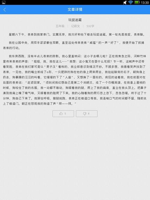 玩捉迷藏的作文