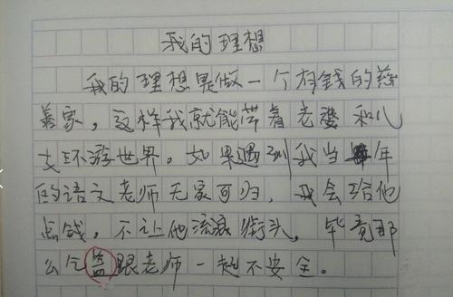 我小学语文老师的作文