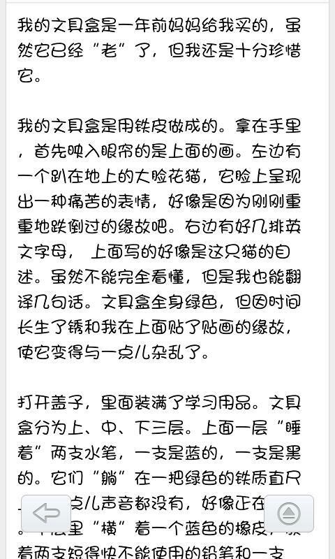 我的文具盒作文100字