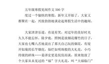 春节见闻作文500字