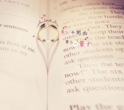 经典句子:爱,要么不开始,要么终生