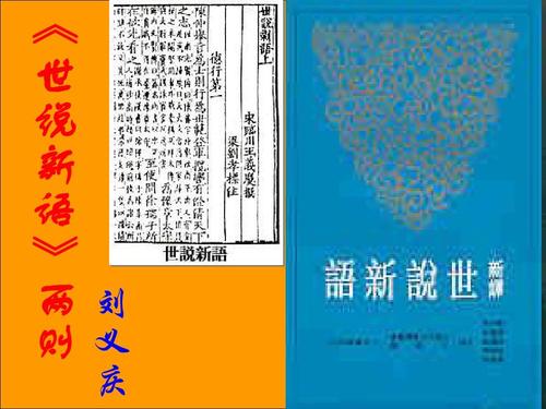 关于《说说新语》的两点思考
