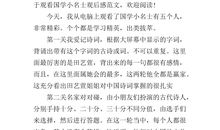 国学小名士观后感