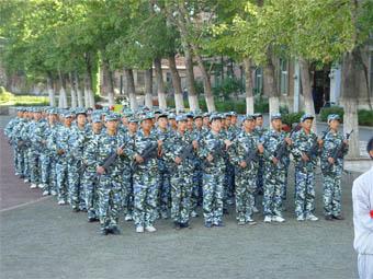 初中生军训作文