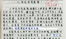 人间自有真情在作文500字