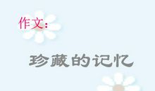 珍藏的记忆作文600字
