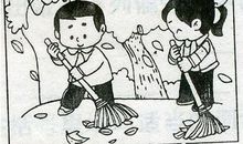 一年级看图写话放风筝