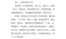 我喜欢的花作文300字