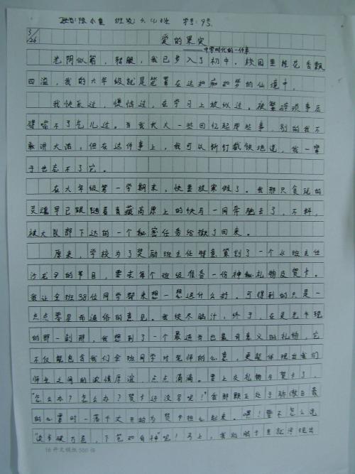 我的老师初中作文600字