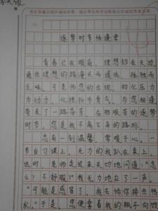 我老师的作文300字